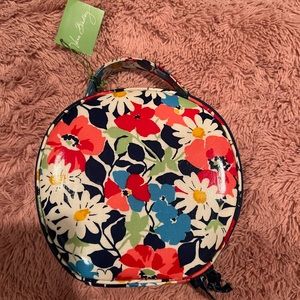 Vera Bradley hatbox cosmetic bag NWT